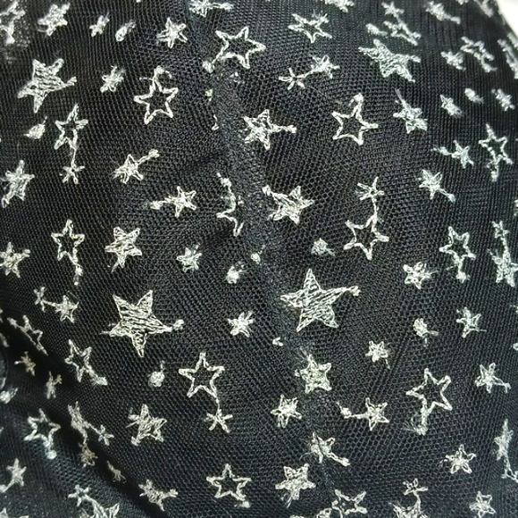 Victoria's Secret Beautiful Style Black &Silver Star Lace Women's Top Bra Size L - Picture 13 of 14